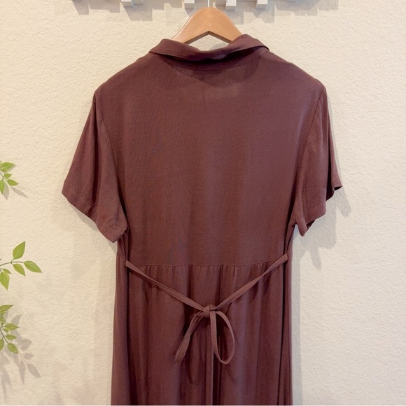 Trois Imogen Maxi Dress in Chocolate Brown One Size NWT - Picture 4 of 8